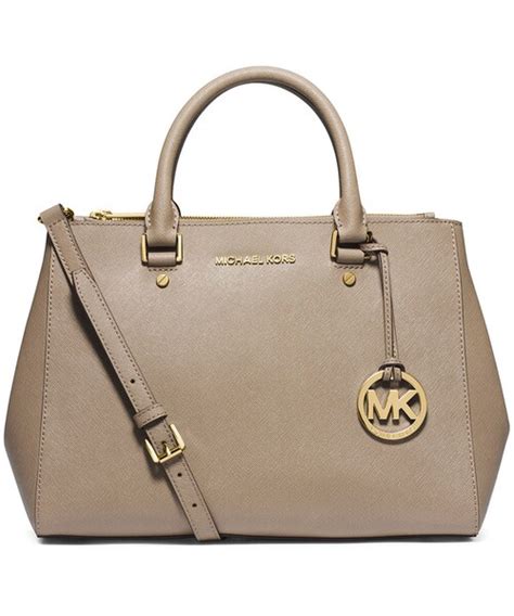 MICHAEL Michael Kors Sutton Medium Satchel Bag, Dark Dune